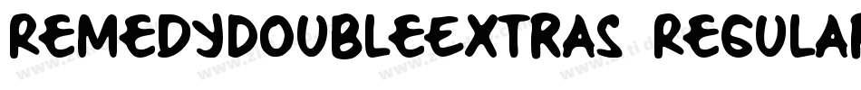 RemedyDoubleExtras Regular字体转换